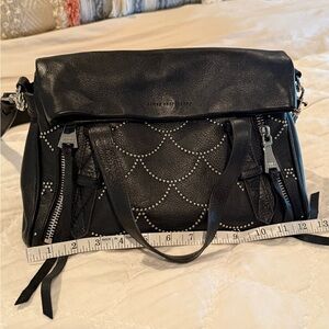 Aimee Kestenberg Black Studded Leather Handbag